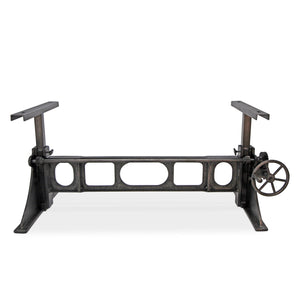 Industrial Cast Iron Adjustable Crank Dining to Bar DIY Base DIY Rustic Deco Incorporated