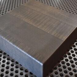 Carruca Modern Industrial Desk - Steel Base - Hardwood Top - L Shape - Rustic Deco Incorporated