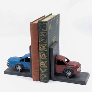 Classic Car Automobile Bookends - Metal - Cast Iron - Pair - Rustic Deco Incorporated