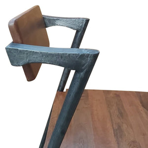 Danish Mid-Century Modern Dining Chair #42 - Unique Iron Frame - Rustic Deco Incorporated