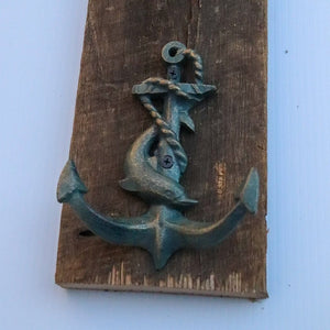 Early Viking Marine Anchor Wall Hanger Hooks - Metal - Cast Iron - Rustic Deco Incorporated