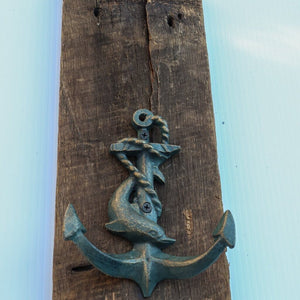 Early Viking Marine Anchor Wall Hanger Hooks - Metal - Cast Iron - Rustic Deco Incorporated