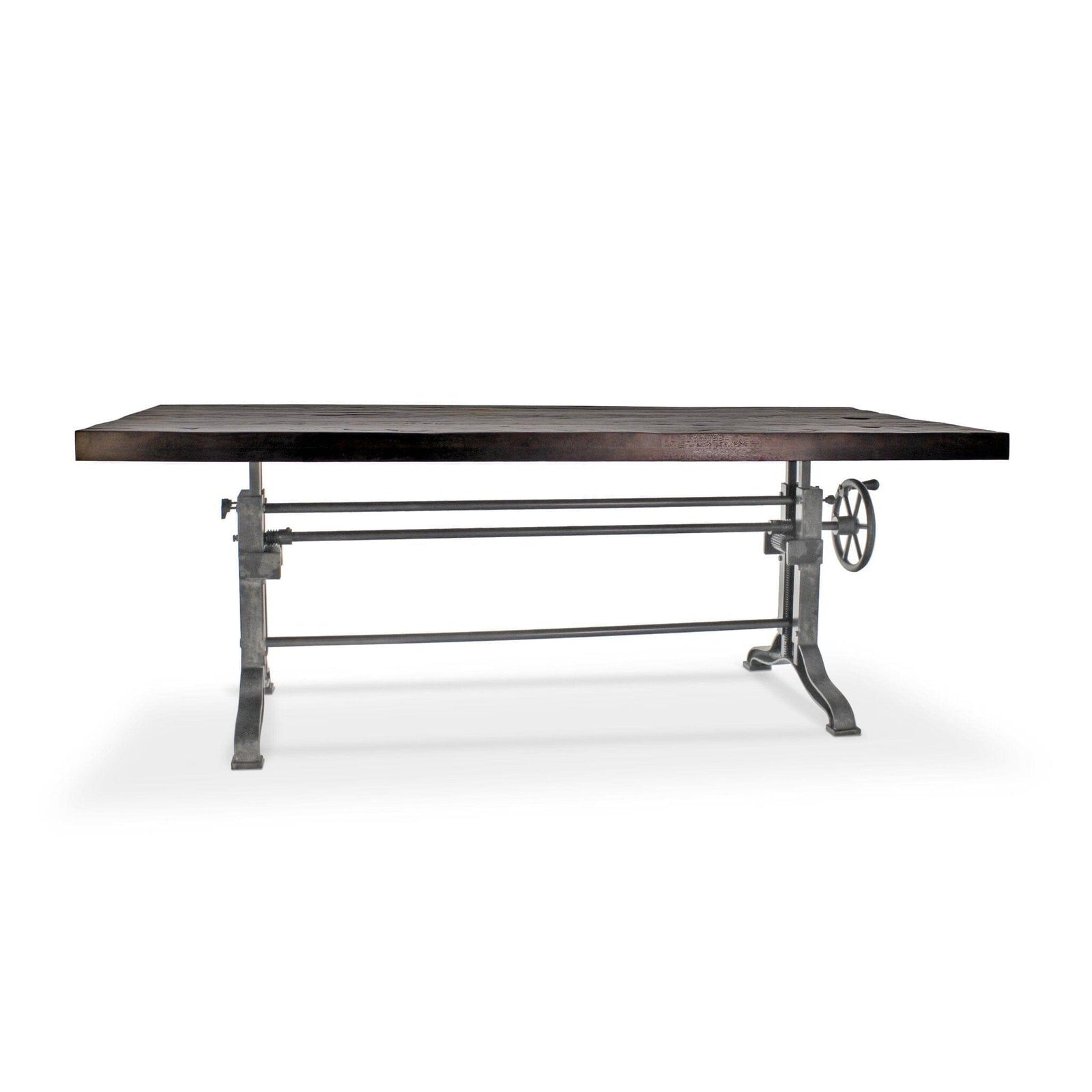 Frederick Adjustable Height Dining Table Desk Cast Iron Rustic