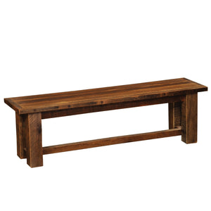 Handcrafted Barnwood Bench - Artisan Seat - Rustic Deco Incorporated