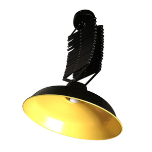 Industrial Extendable Scissor Pendant Lamp - Adjustable - Black Gold - Rustic Deco Incorporated