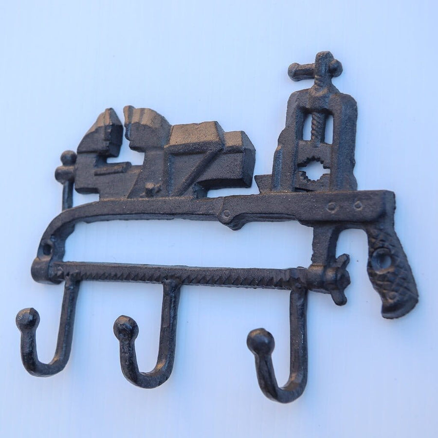 Machinist Ironworking Tools Wall Hanger - Metalwork Vice Iron Hooks - Rustic Deco Incorporated