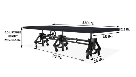 Smith System Elemental 57x66 Horseshoe Table Adjustable Height 19-33H -  Catholic Purchasing Services