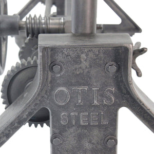 Otis Steel Dining Table Base - Adjustable Height - Iron Crank - Casters - DIY - Rustic Deco Incorporated