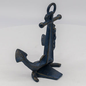 Ship Anchor Photograph or Phone Holder - Metal - Cast Iron Nautical Desk - Rustic Deco Incorporated