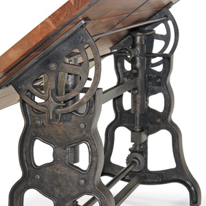 Shoemaker Industrial Cast Iron Drafting Desk Desk Rustic Deco