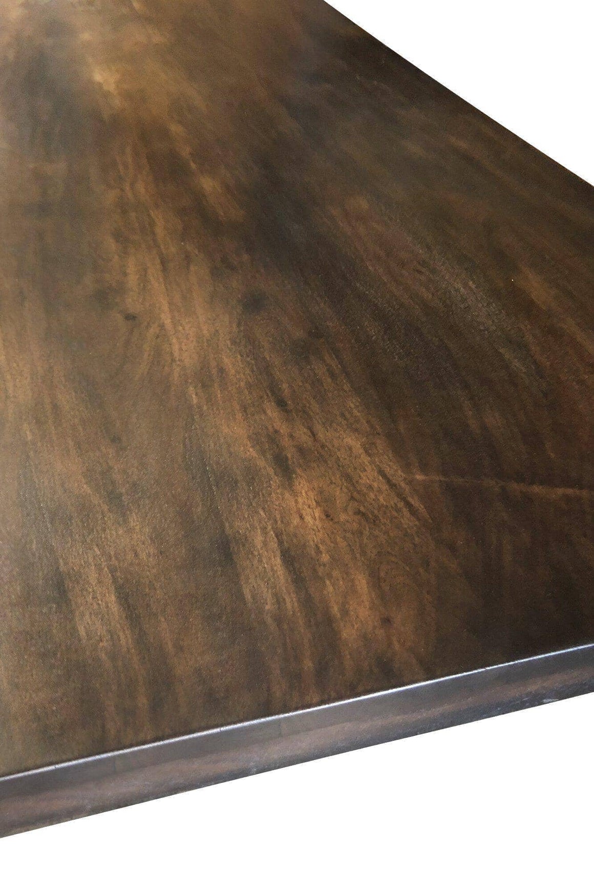 Solid Acacia Wood Dining Table or Desk Top 80x40 2.25" - Ebony Finish - Rustic Deco Incorporated