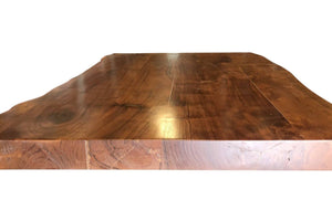 Solid Wood Live Edge Coffee Table Top - Desk - Pub Dining - Tabletop 48" - Rustic Deco Incorporated