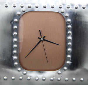 Vintage Aviation Fuselage Wall Clock - Museum Face - Copper Dial - Rustic Deco Incorporated